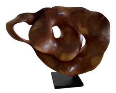Alma - 21st Century, Contemporary, Abstract Sculpture, Mahogany Root, Wood