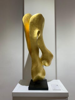 Arrel - 21° secolo, Contemporaneo, Scultura astratta, Legno di mogano, Radici