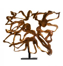 Celeste - 21st Century, Contemporary, Abstract Sculpture, Mahogany Root, Wood