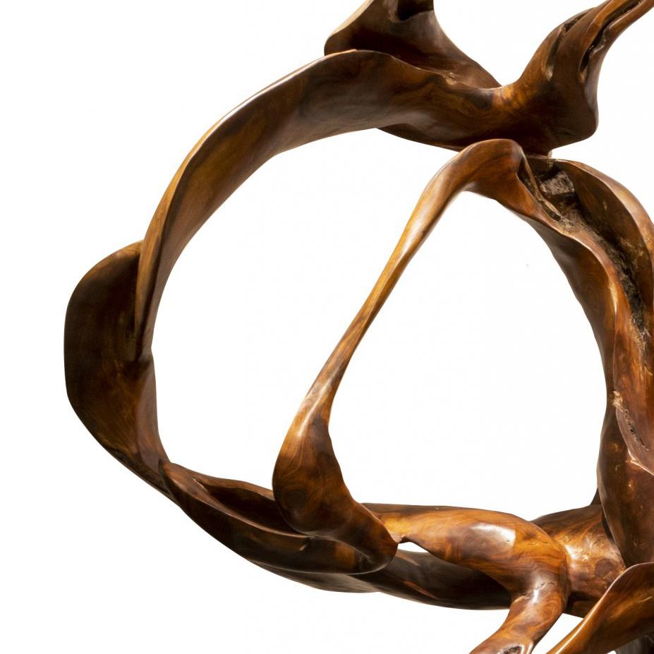 Mahogany root

The Ingravidesa Sculpture Alliance is formed by an international group of sculptors and designers who collaborate to create abstract sculpture inspired by nature. They often work together for months on monumental projects. The pieces