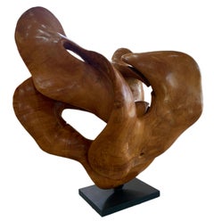 Niebla - 21st Century, Contemporary, Abstract Sculpture, Mahogany Root, Wood