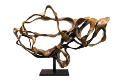 Nimbus - 21e siècle, Contemporary, Sculpture abstraite, Mahogany Roots, Wood