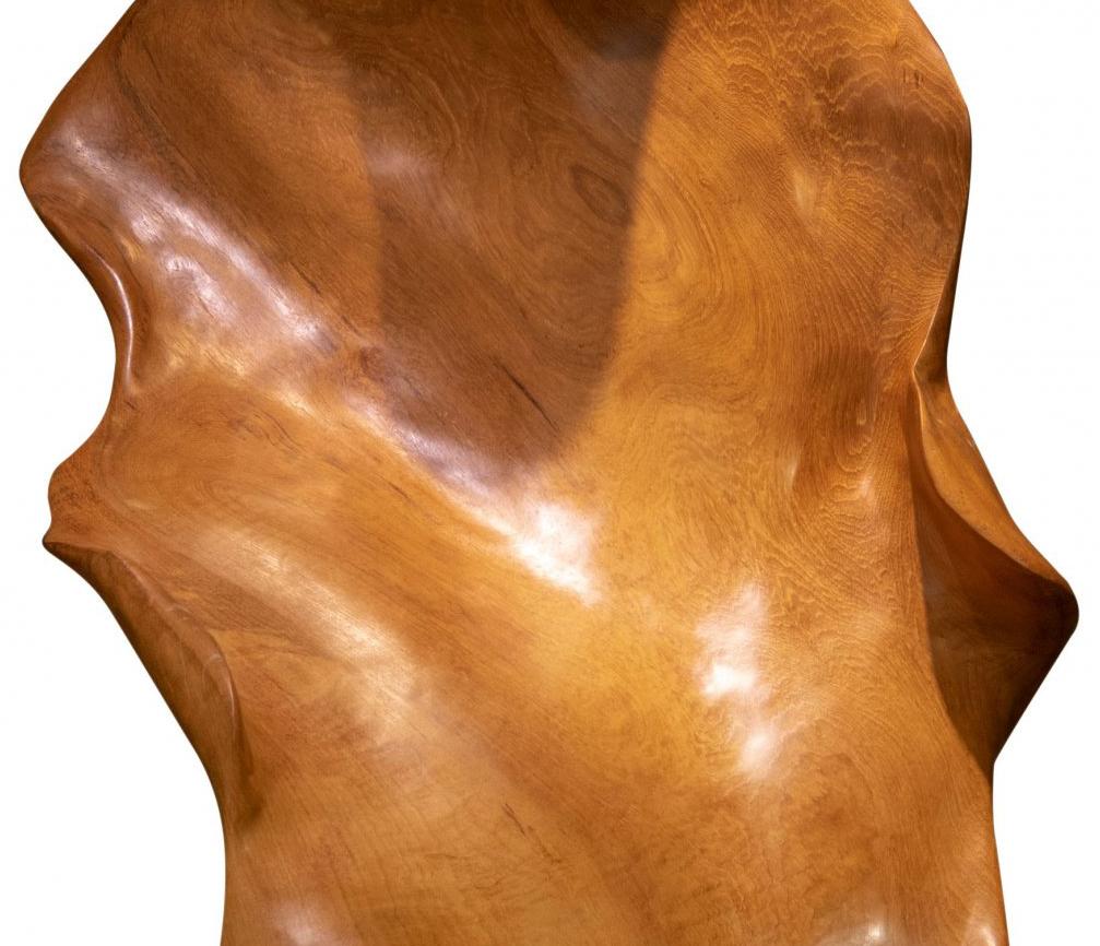 Poise - 21st Century, Contemporary, Abstract Sculpture, Mahogany Root, Wood For Sale 2