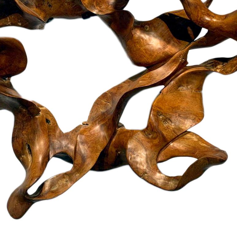 Tempest - 21st Century, Contemporary, Abstract Sculpture, Mahogany Root, Wood 3