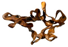 Tempest - 21st Century, Contemporary, Abstract Sculpture, Mahogany Root, Wood