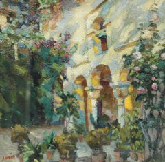 Óleo sobre cartón - Jardines de Aranjuez