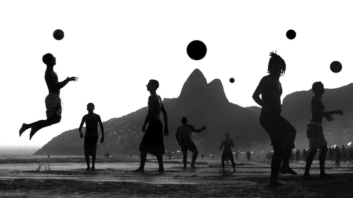 Joaquim Nabuco Black and White Photograph - Rio sem cor #6, Geometria Carioca series, Ipanema, Rio de Janeiro