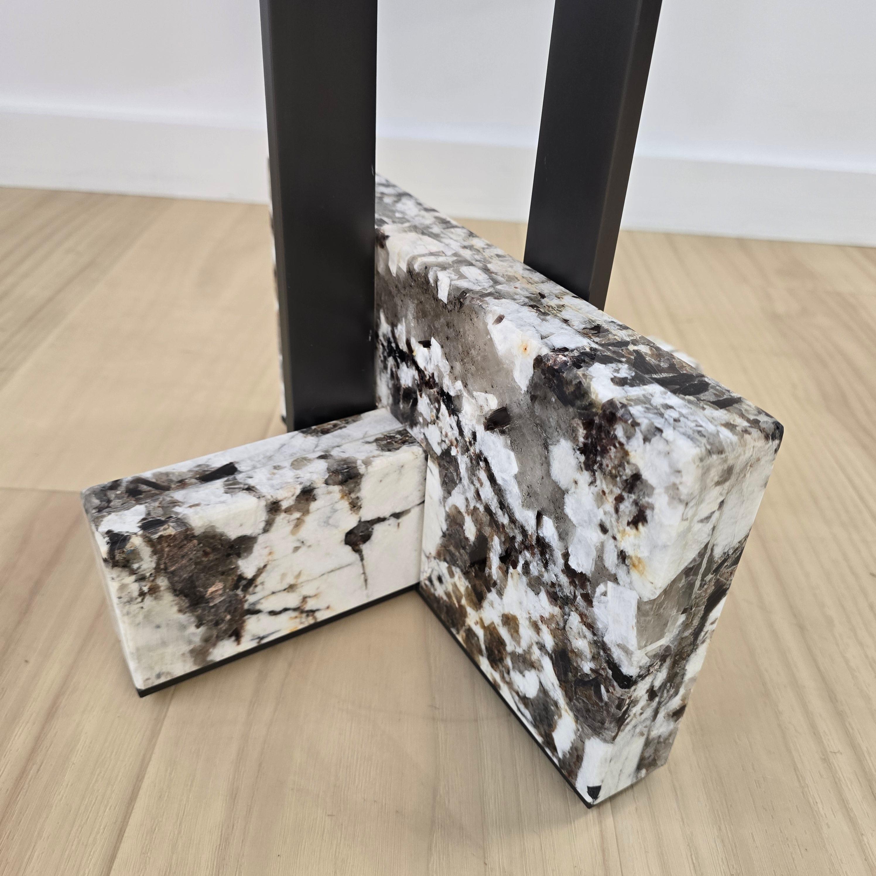 Steel Joaquim Side Table  *Showroom sample For Sale