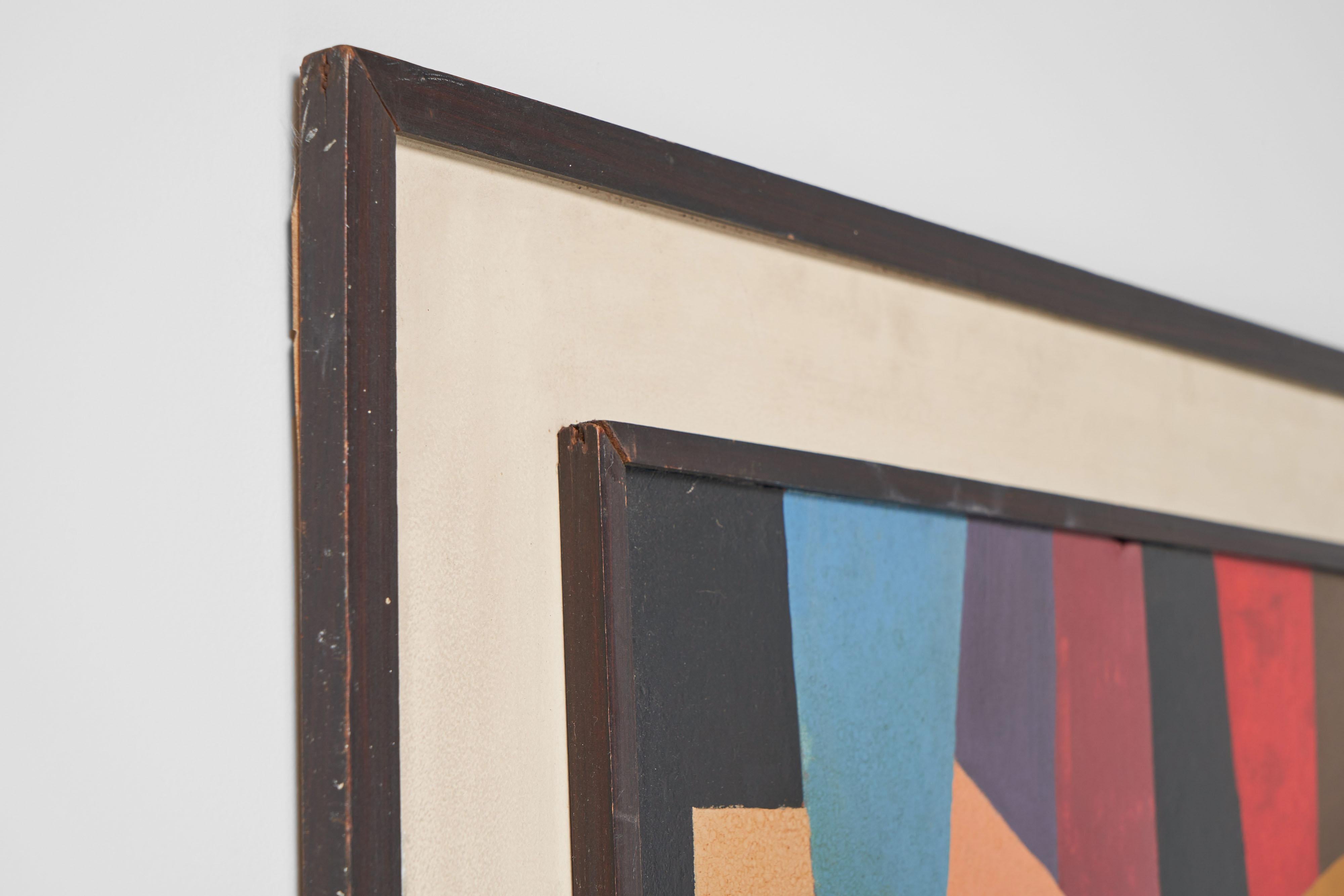 Late 20th Century Joaquim Tenreiro abstract modern painting Brazil 1972
