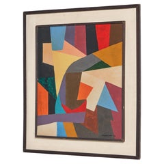 Joaquim Tenreiro abstract modern painting Brazil 1972
