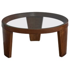 Attribuzione Joaquim Tenreiro, Tavolino, Wood, Vetro, Brasile, 1960s