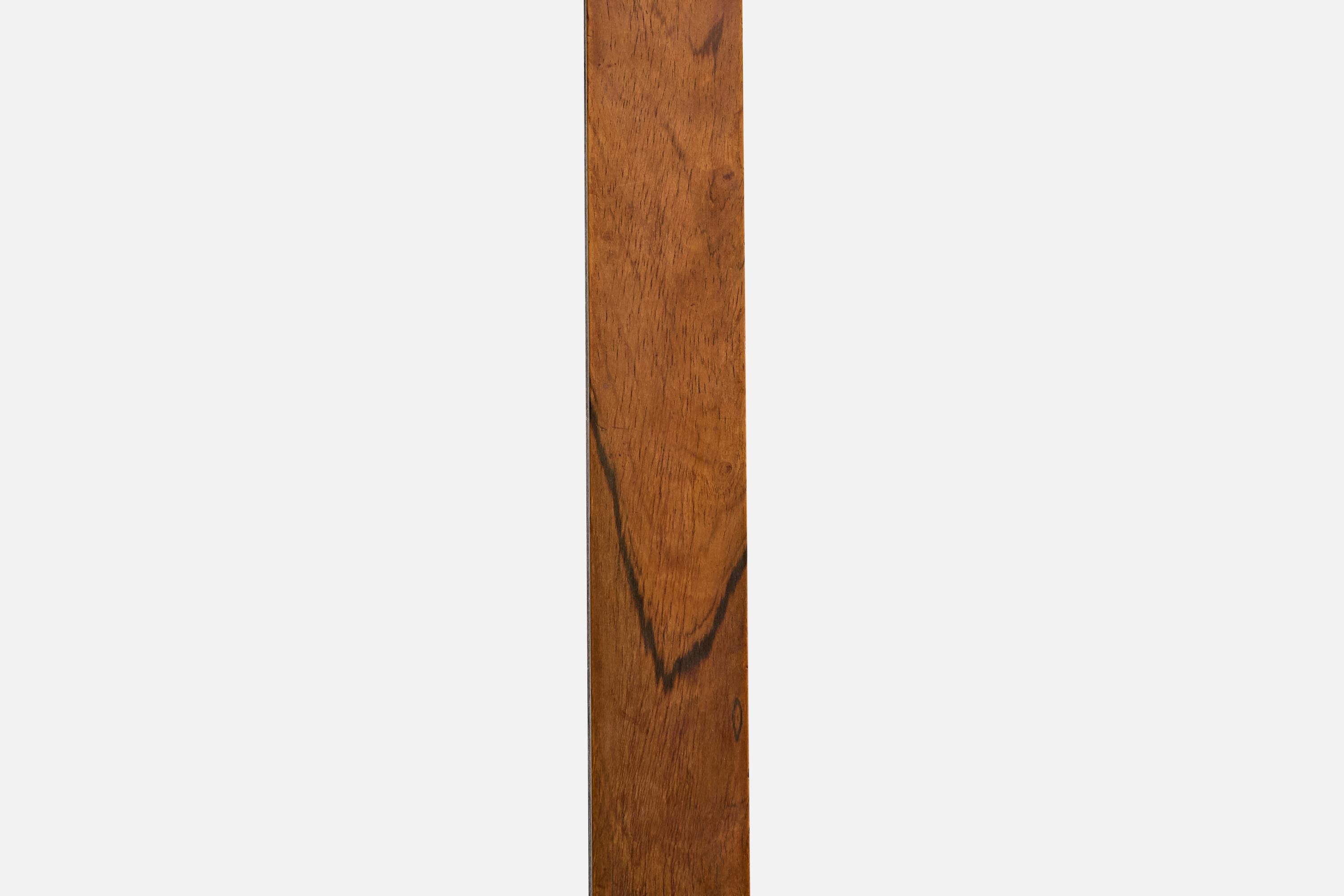 Joaquim Tenreiro Atribución, Lámpara de pie, Madera, Metal, Acrílico, Brasil, 1960 en venta 1