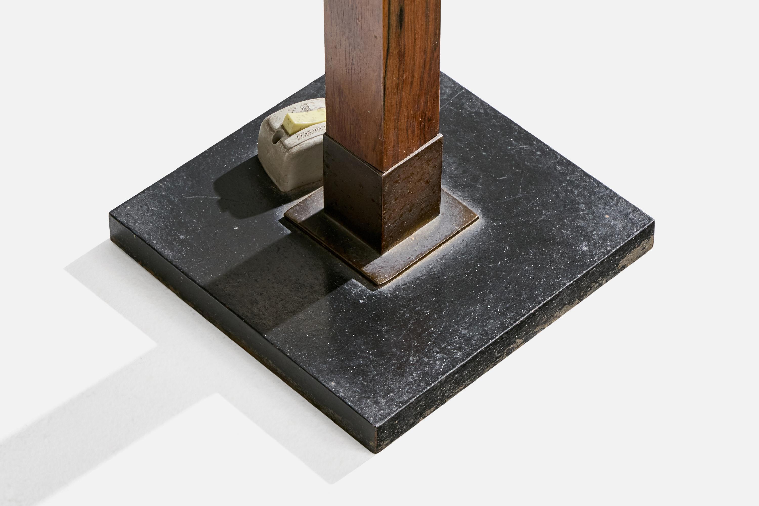 Joaquim Tenreiro Atribución, Lámpara de pie, Madera, Metal, Acrílico, Brasil, 1960 en venta 2