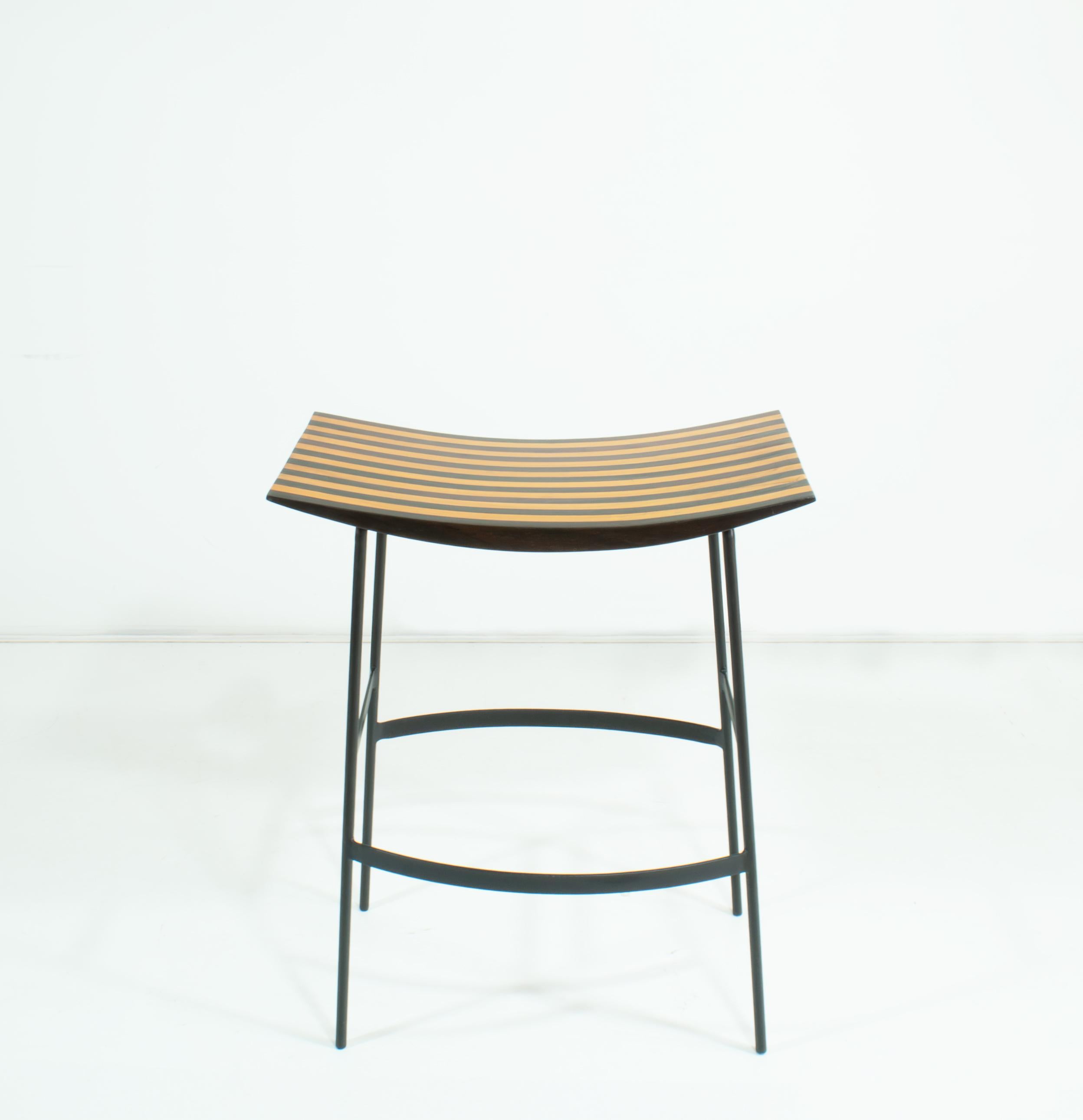 Joaquim Tenreiro, Brazil 1950s, Set of 2 rare Counter/Bar Stools In Good Condition For Sale In Immenstaad am Bodensee, DE