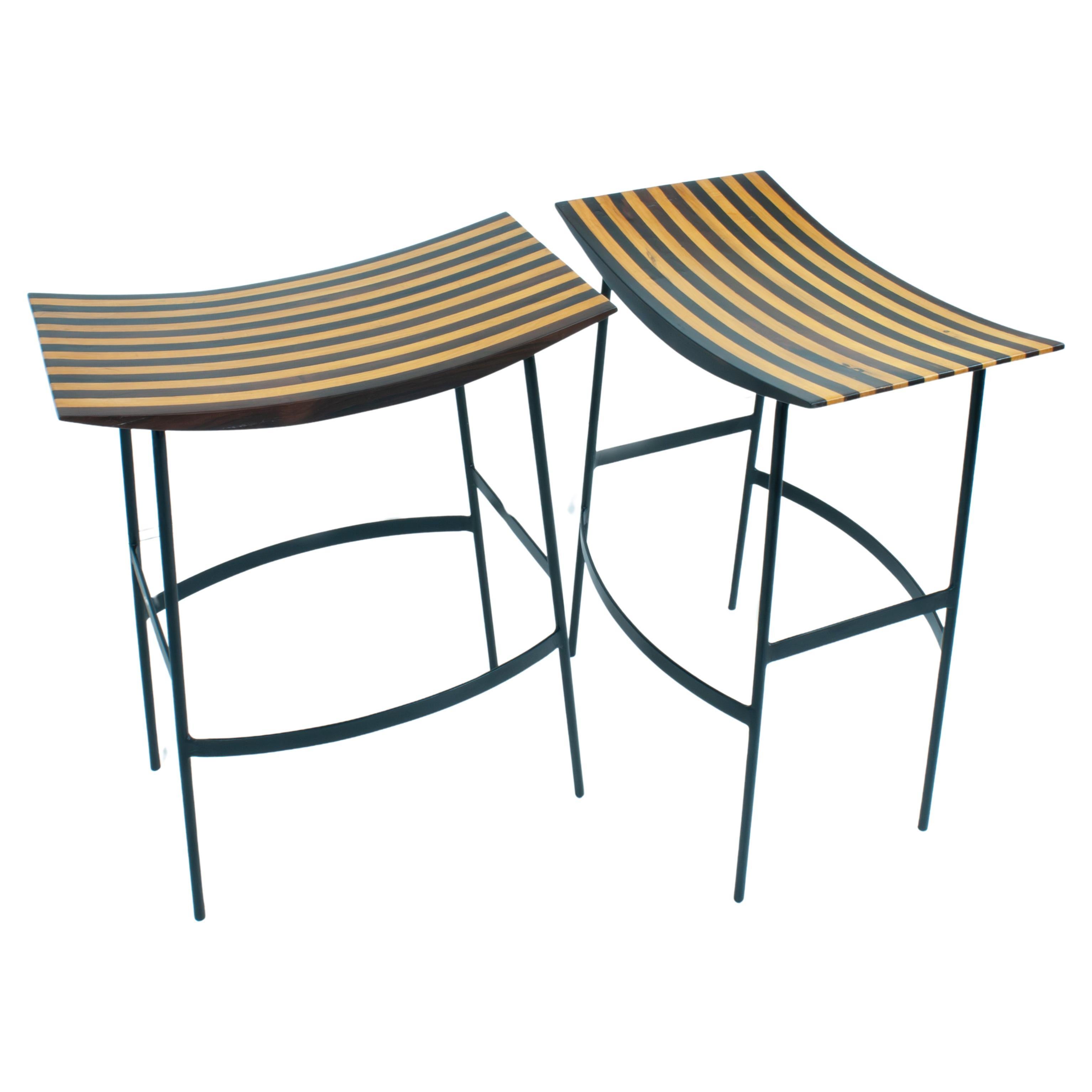 Joaquim Tenreiro, Brazil 1950s, Set of 2 rare Counter/Bar Stools
