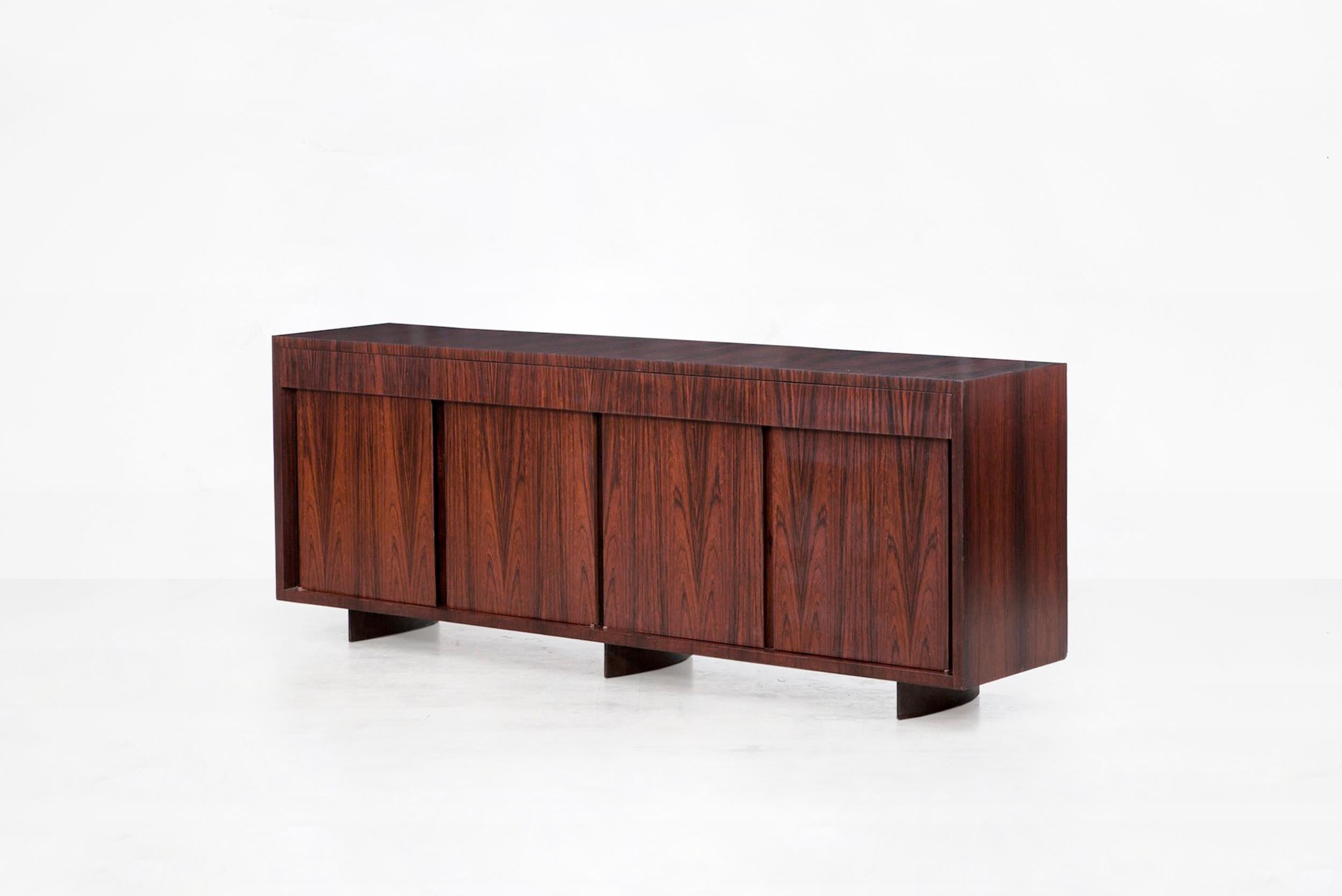 Joaquim Tenreiro Buffet/Side Board, Jacaranda (rosewood) wood, Brazil, 1950 In Good Condition In Barcelona, ES