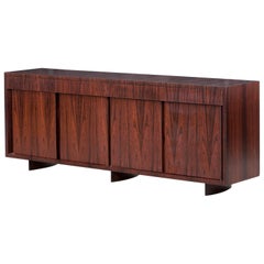 Joaquim Tenreiro Buffet/Beistelltisch:: Jacaranda-Holz (Palisander):: Brasilien:: 1950