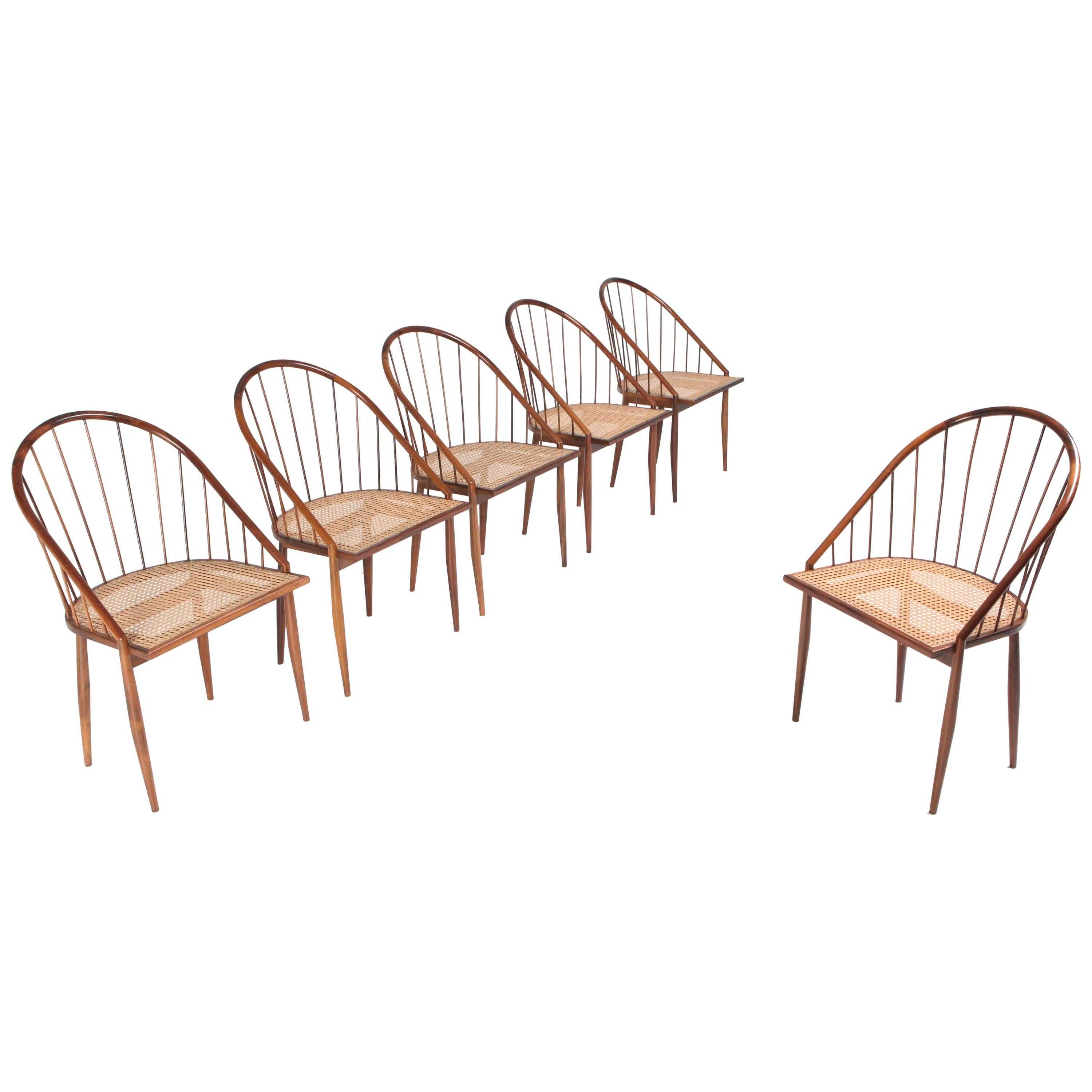 Joaquim Tenreiro Cadeiras Curva Dining Chairs