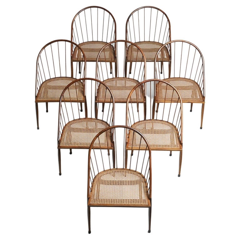 Set of 8 Joaquim Tenreiro Curva Chairs, 1961