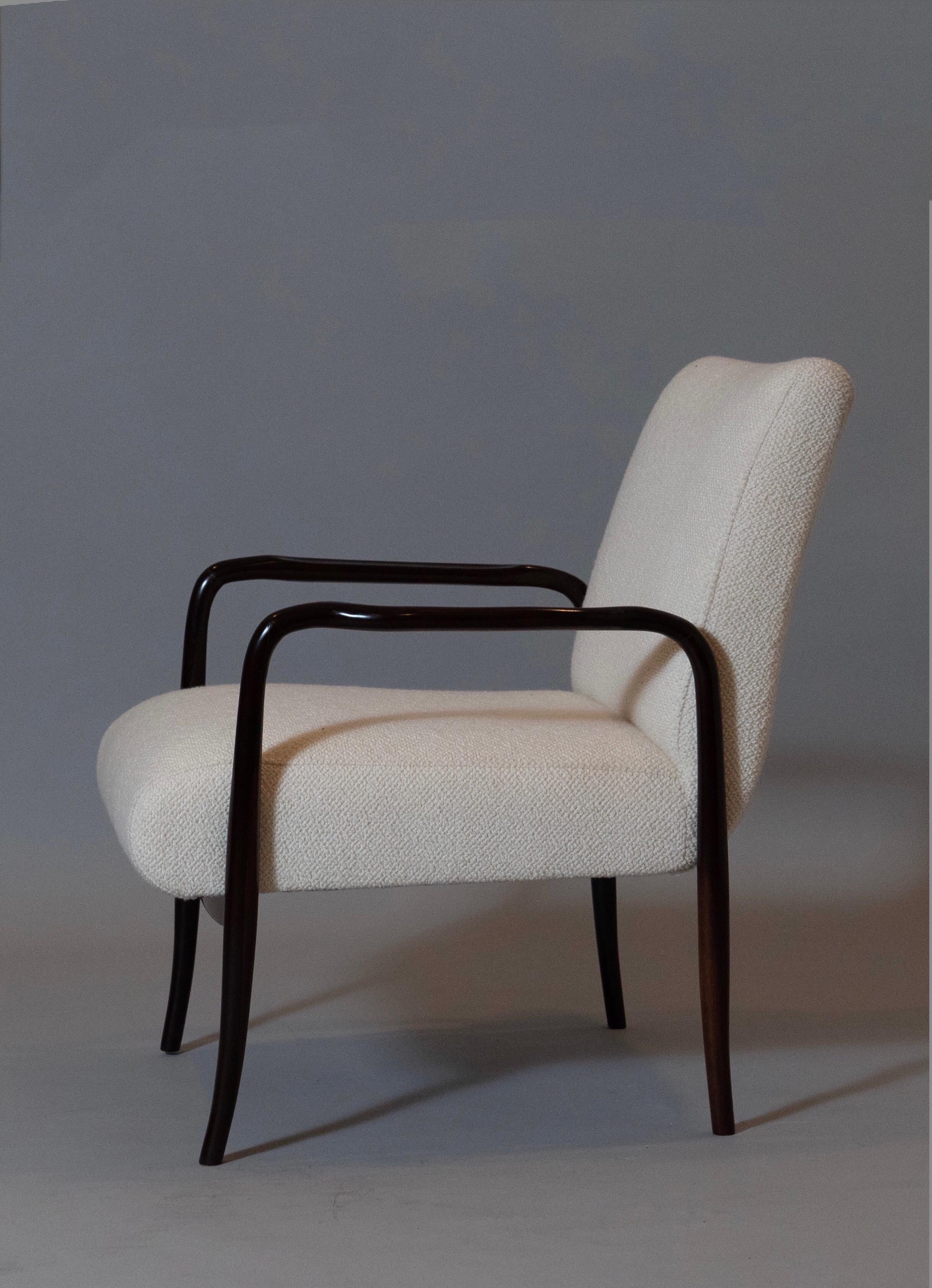 Joaquim Tenreiro : Exceptionnelle paire de fauteuils en jacaranda, Brésil, années 1940 en vente 5