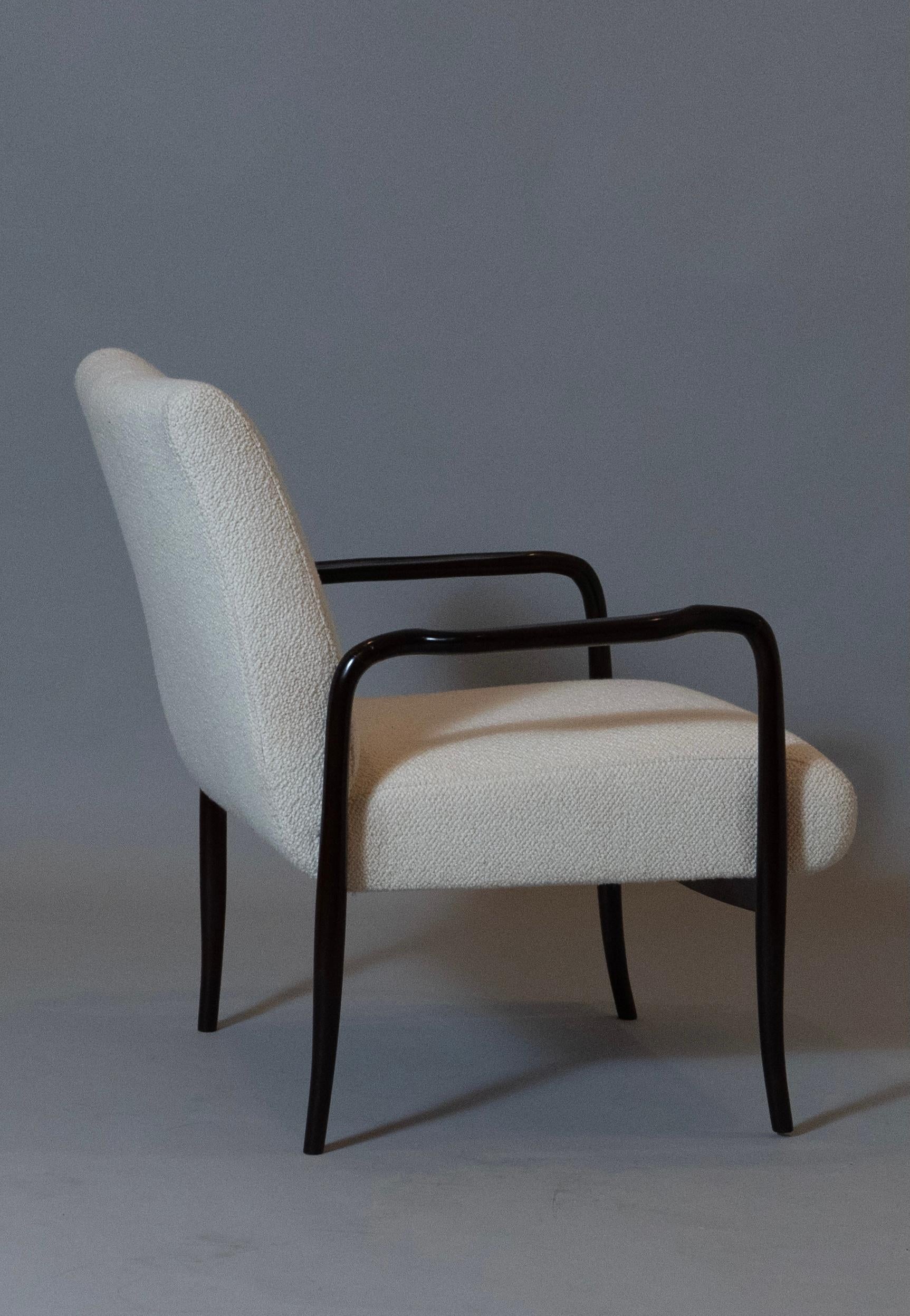 Joaquim Tenreiro : Exceptionnelle paire de fauteuils en jacaranda, Brésil, années 1940 en vente 6