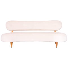 Joaquim Tenreiro Free-Form Sofa in Pau Marfim Wood, Brazil, Late 1950s