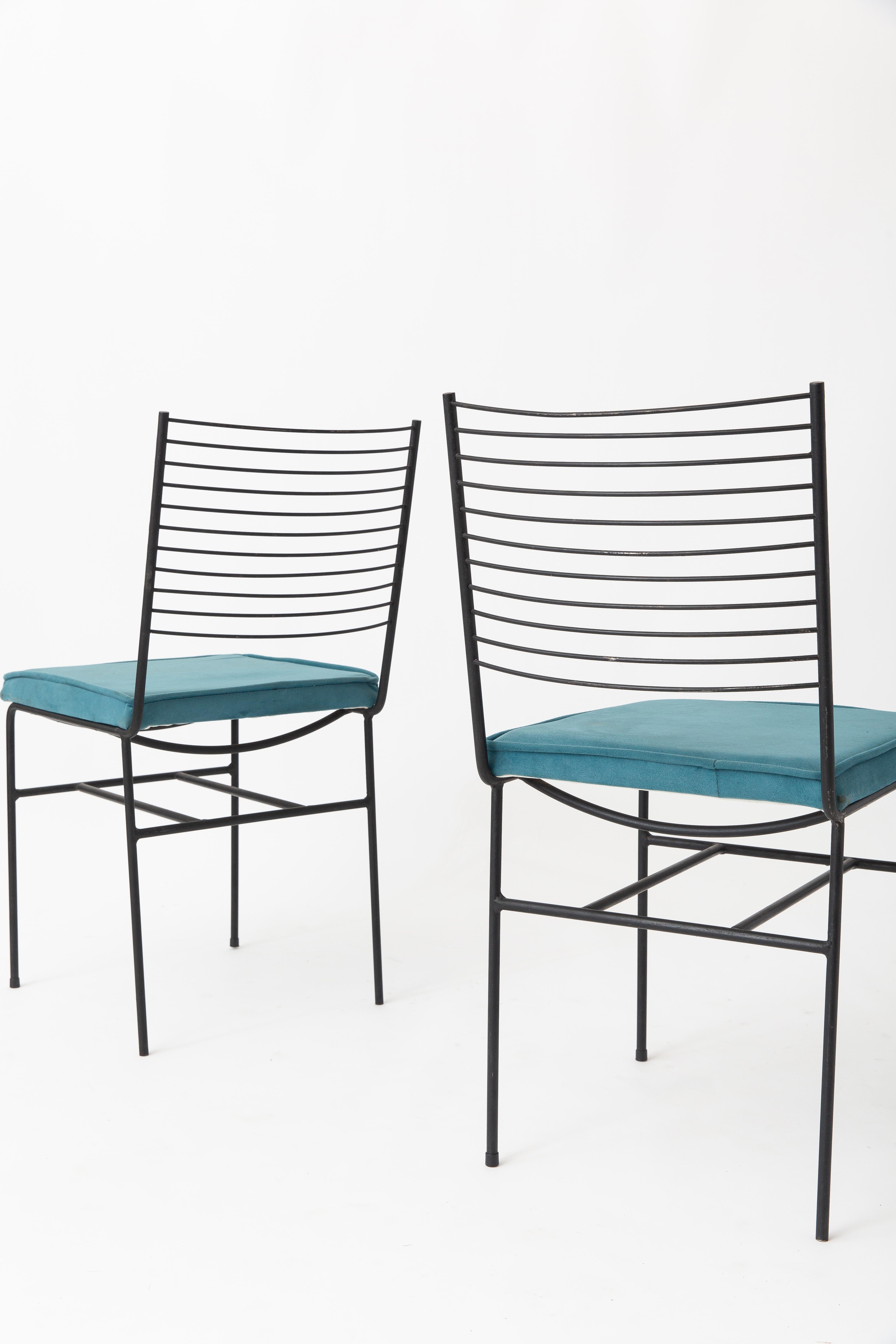 Brazilian Joaquim Tenreiro Pair of Dining Chairs For Sale