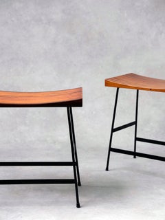 Joaquim Tenreiro, Rare Pair of Stools, 1950s, Brazil