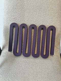 Joaquim Tenreiro. Purple Abstract Sculpture in Wood