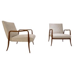 Joaquim Tenreiro. Rare Pair of armchair "Leve", c. 1950