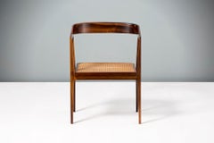 Joaquim Tenreiro Rosewood and Cane U Chair, circa 1960