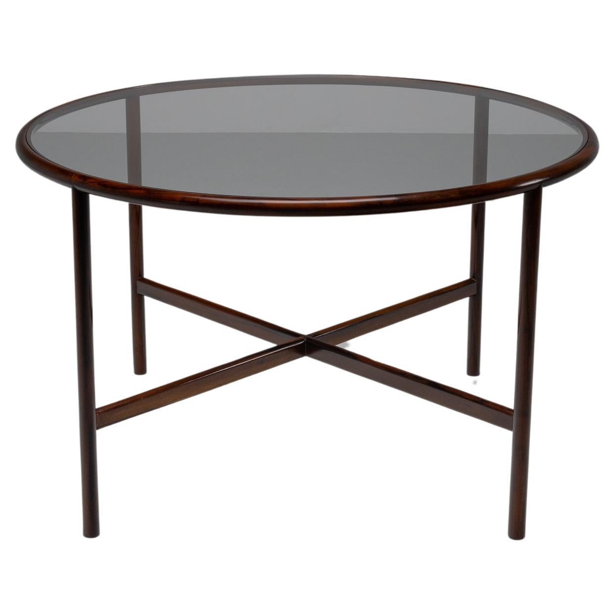 Joaquim Tenreiro round dining table Brazil 1960 For Sale