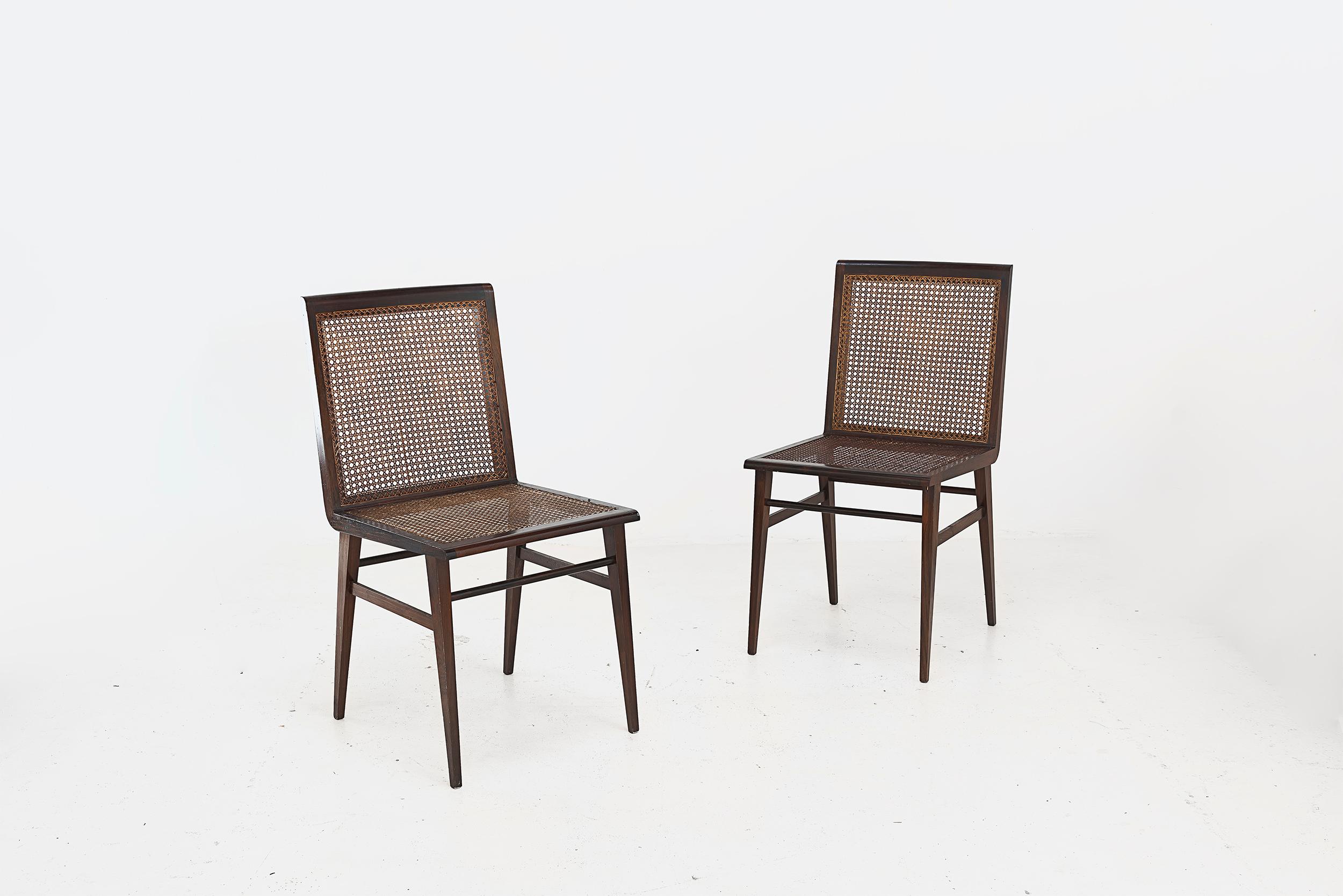 Mid-20th Century Joaquim Tenreiro, Set of 8 Chairs Variant of the “Cadeira baixa para quarto” For Sale