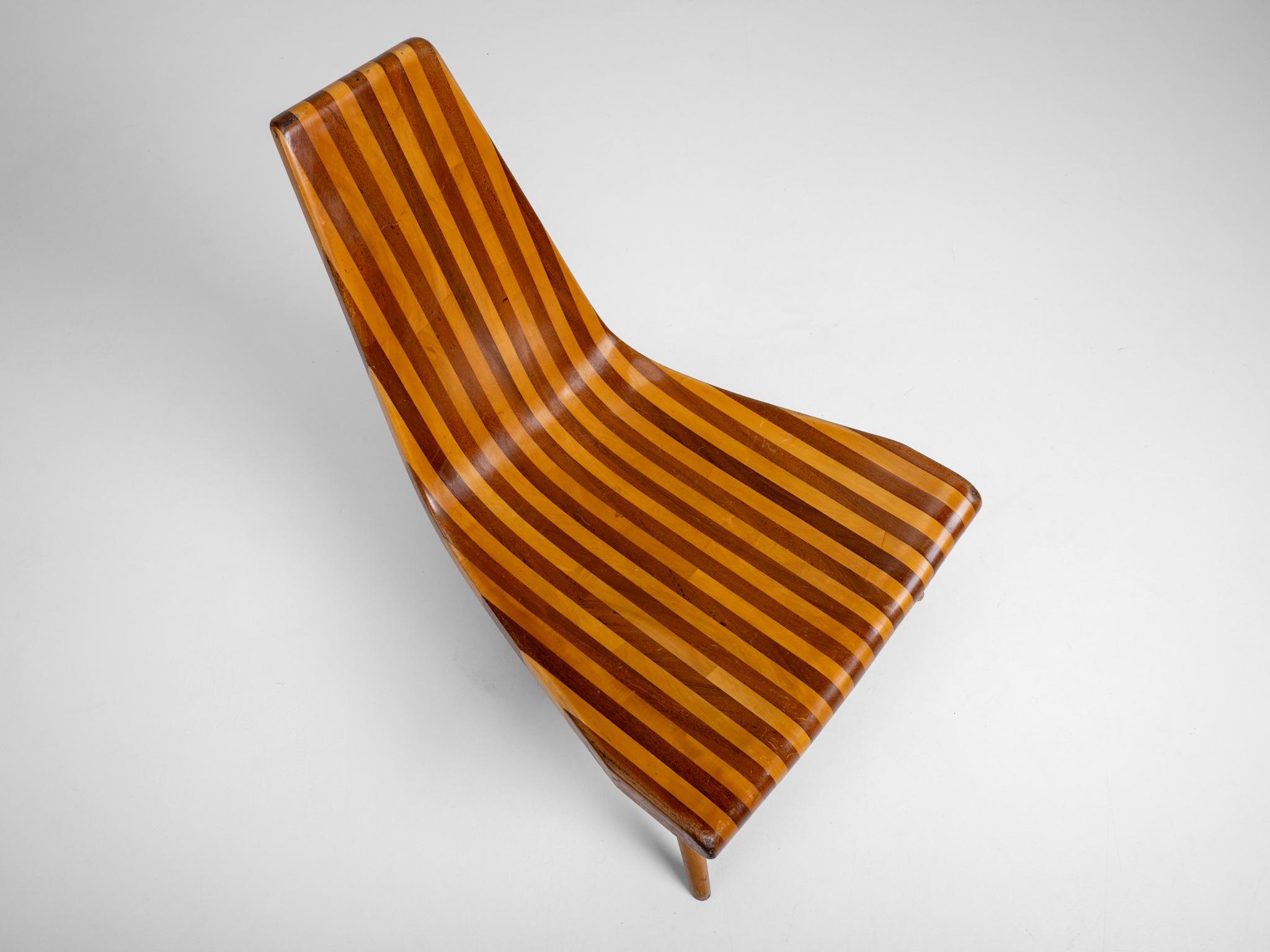 Woodwork Joaquim Tenreiro Three Legs Chair, 1947
