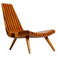 Vintage Joaquim Tenreiro Three Legs Chair, 1947