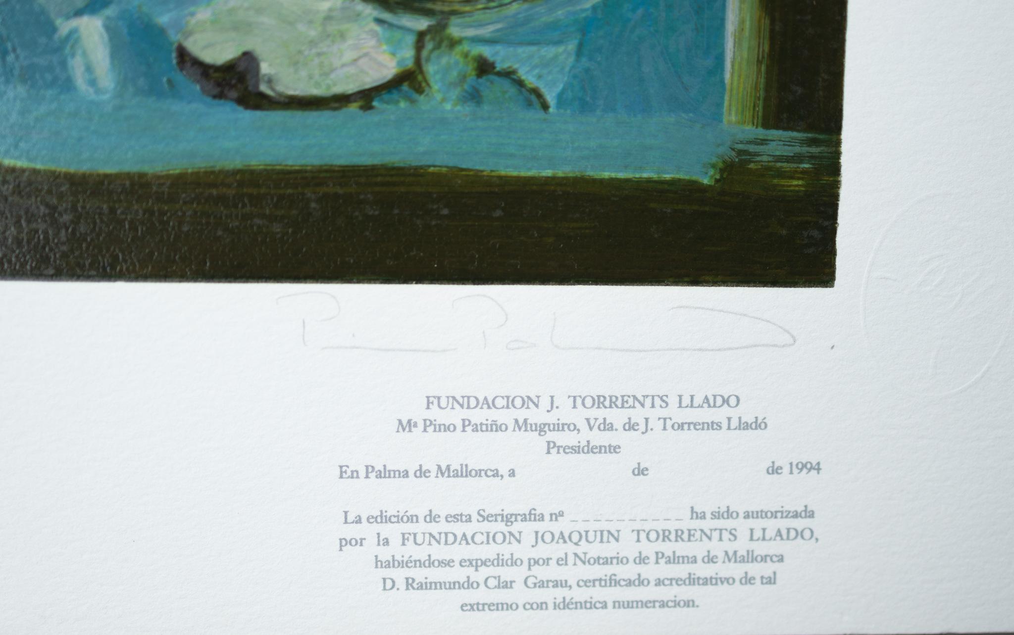 Ruisseau avec nénuphars Sérigraphie de Joaquim Torrents Llado - Impressionnisme Print par Joaquim Torrents Lladó