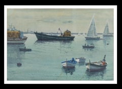 Joaquin Cabane - Cabane 8 Puerto Paysage . figuratif. lac.montagnes. bleu Cabane 8 Puerto Paysage . figuratif. lac.montagnes. bleu