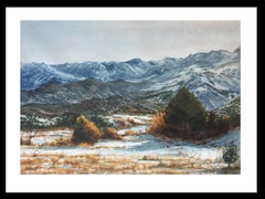 Cabane 20 Landscape Pyrenees original realist watercolor painting