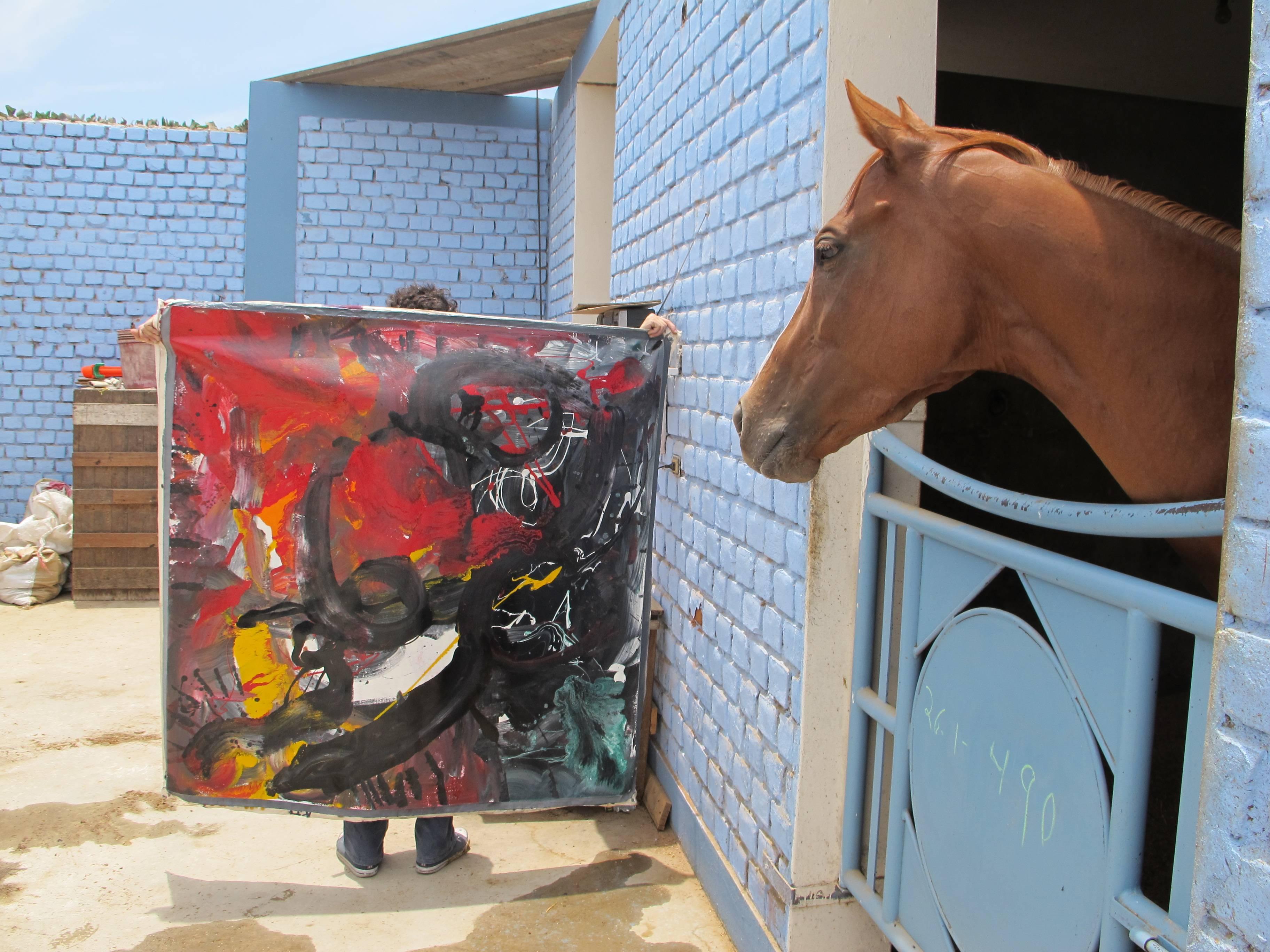Karma (paintings for race horses) suite - Contemporary Photograph by Joaquin Goldstein Cabieses