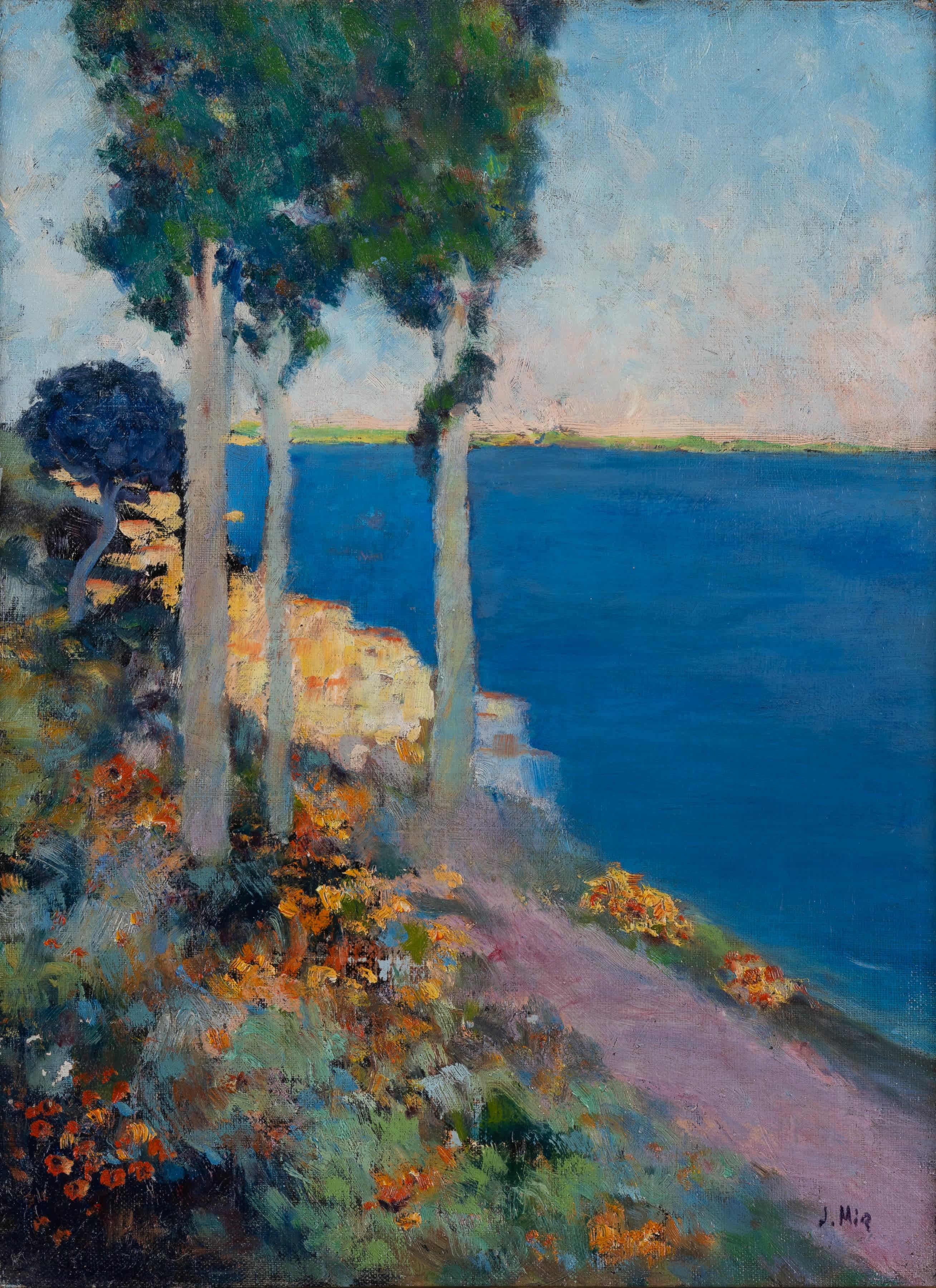 Vista de la costa - Painting de Joaquin Mir Trinxet