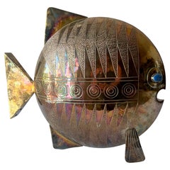 Joaquin Taller Tinta Ecuador Mid-Century Modern Fish Sculpture 