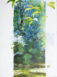 "Scena di foresta", litografia in edizione 6 di 60 di Joaquim TorRENTE Llado