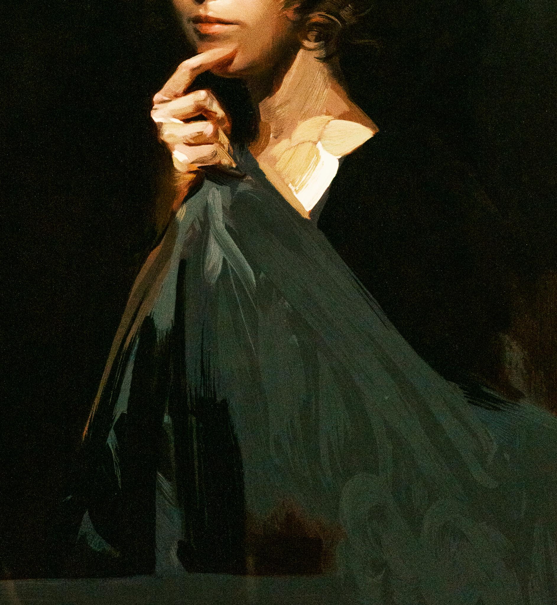 Portrait of Baroness - Baroque Print by Joaquin Torrents Llado