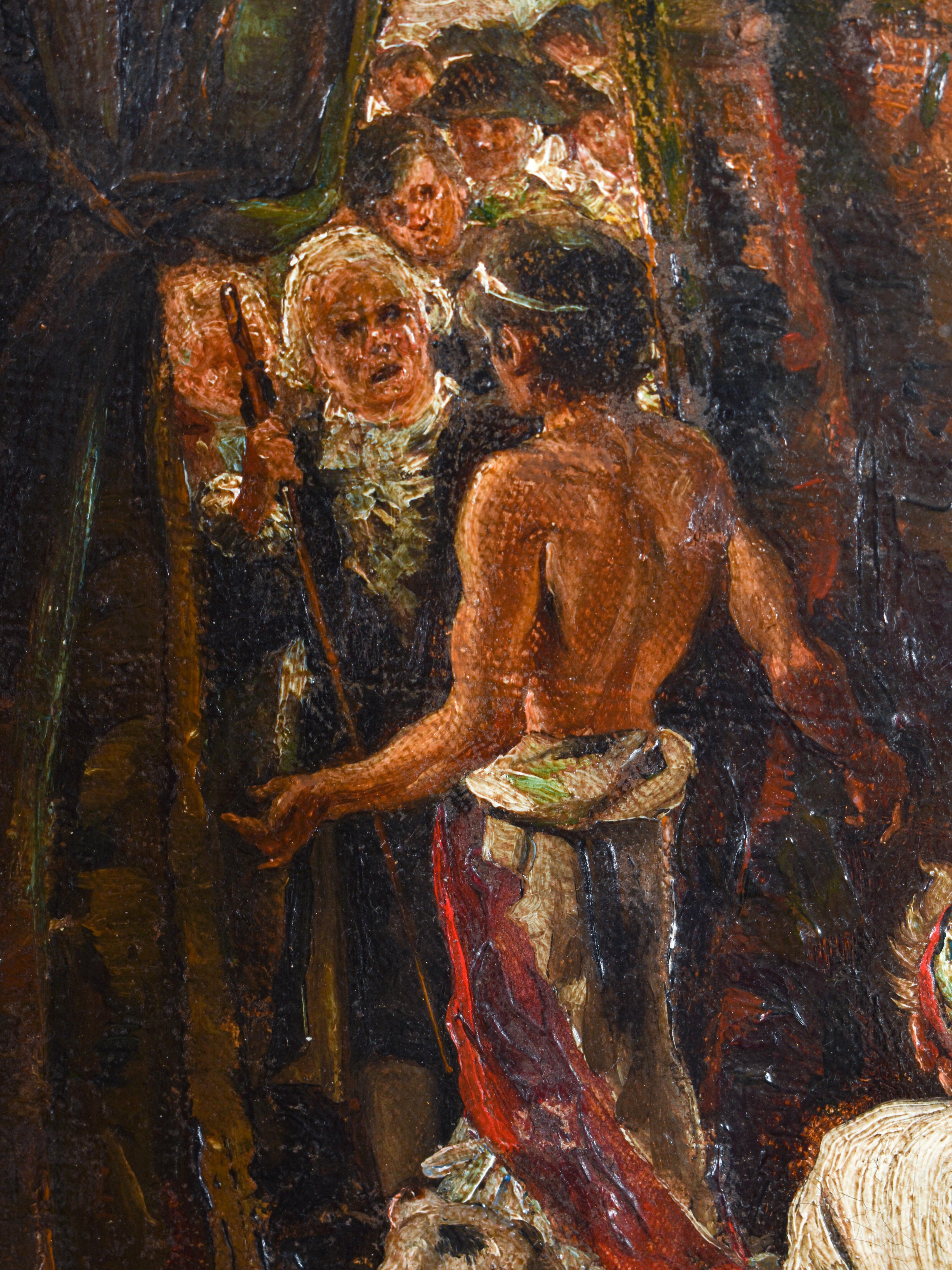 Backstage - Joaquín Capri y de Ruata (1855-1910) - Oil paint on canvas For Sale 2