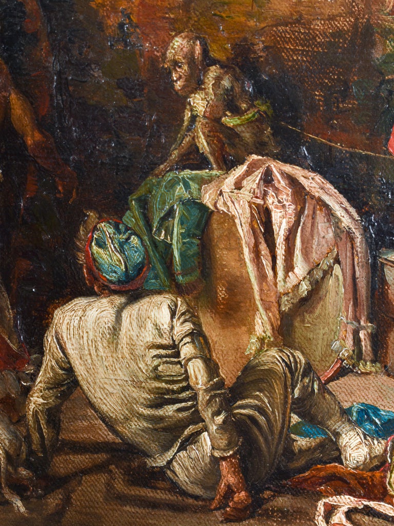 Backstage - Joaquín Capri y de Ruata (1855-1910) - Oil paint on canvas For Sale 6