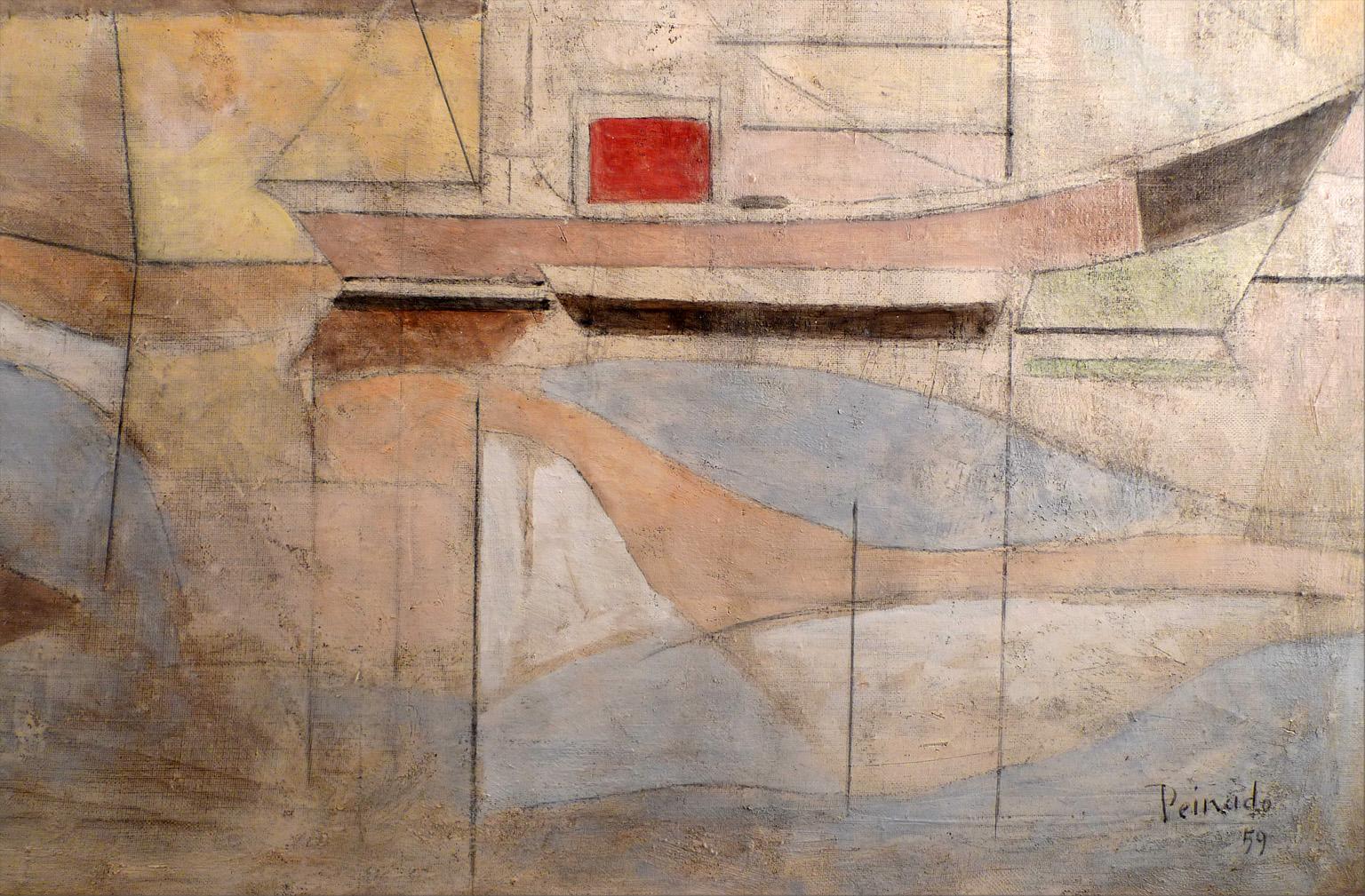 JOAQUÍN PEINADO 
Español, 1898 - 1975 
PUERTO DE HONFLEUR
firmado y fechado 