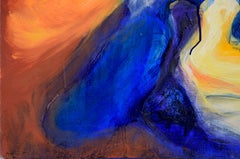 "Approaching the Wave" Original Contemporary Abstract Oil Painting, Signed