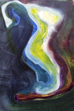 "Ingresso di un portale in verde" Abstract originale