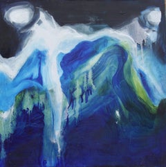 "I've Seen Too Many Waves" Peinture à l'huile abstraite originale