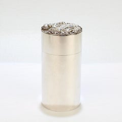 Jocelyn Burton Seashell and Moonstone Encrusted Sterling Silver Box